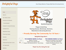 Tablet Screenshot of delightfuldogs.net
